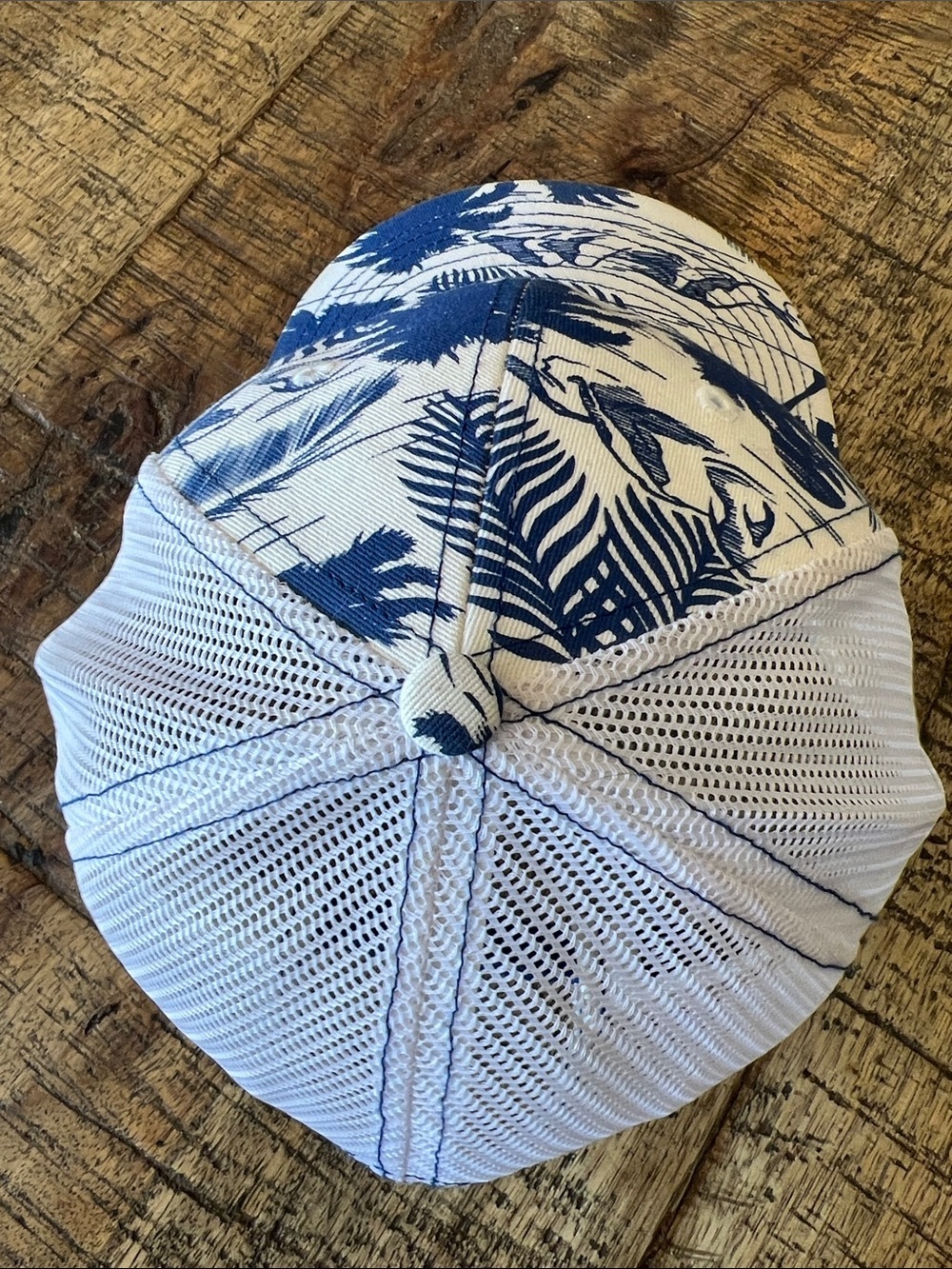 Blue & White PANAVISION CAMERA Tropical Mesh Hat with Embroidered Front - Picture 2 of 5